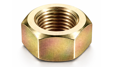 Hex Nuts Yellow Zinc Plated